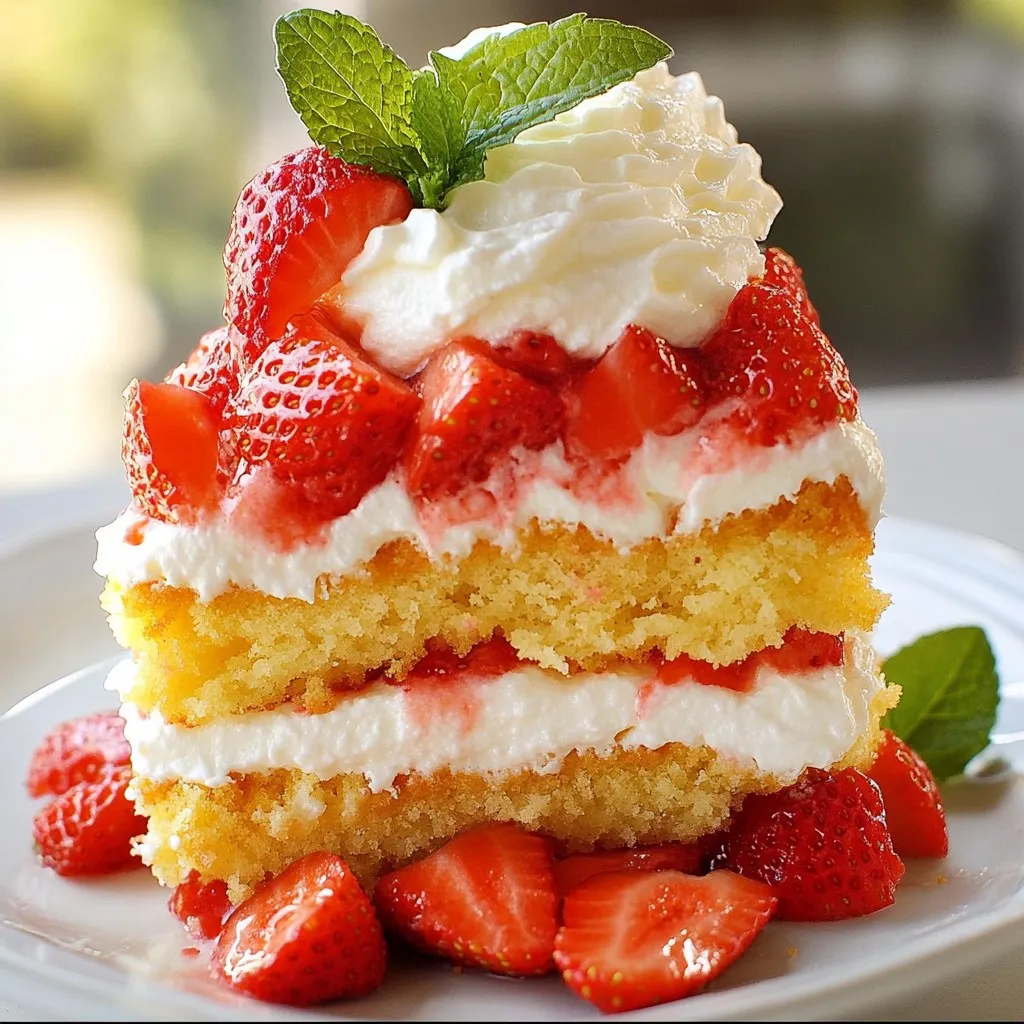 Strawberry Shortcake Cake Delightful and Easy Recipe