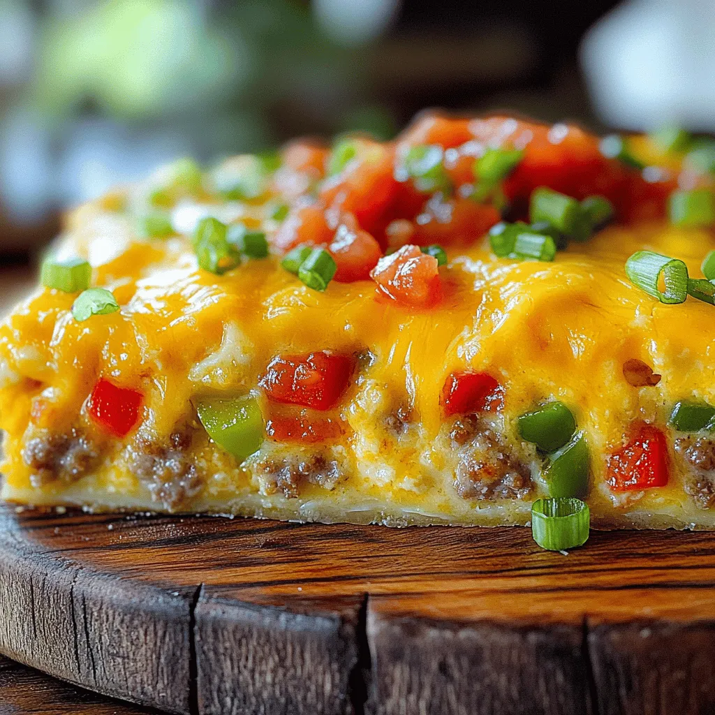 Cheesy Sausage Breakfast Casserole Simple Recipe