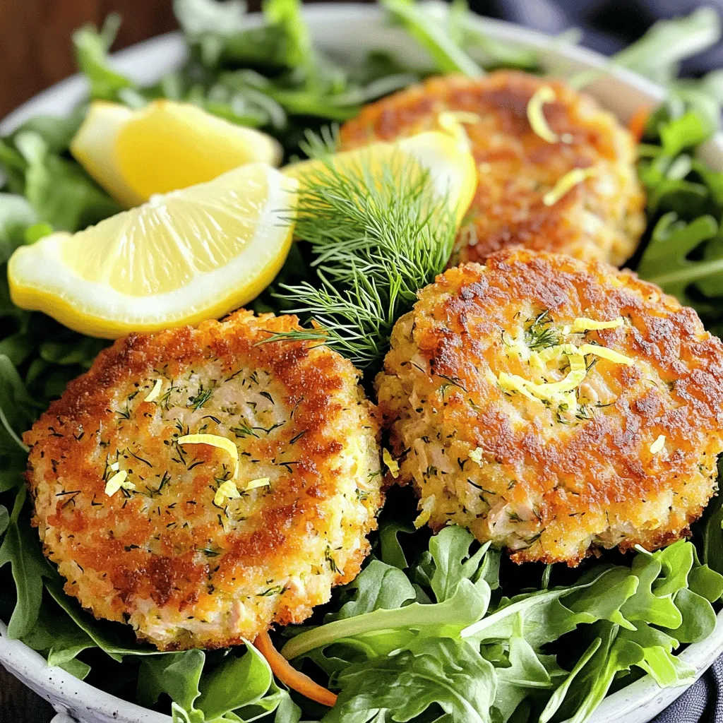Air Fryer Lemon Dill Tuna Cakes Crispy and Flavorful
