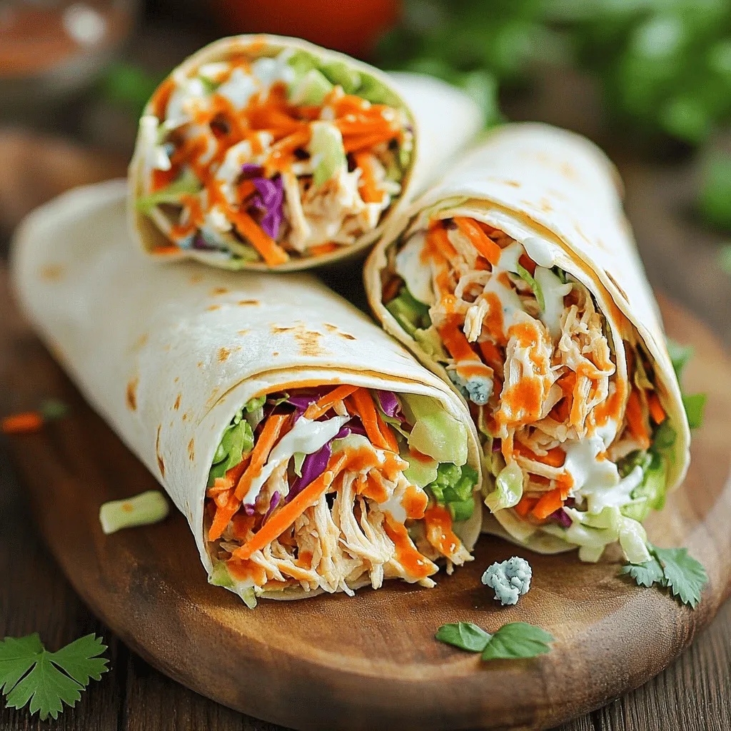 Buffalo Chicken Wraps with Ranch Slaw Delight Meal
