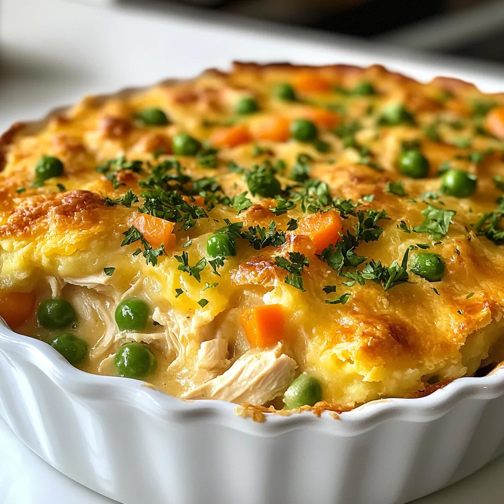 Crustless Chicken Pot Pie Simple and Comforting Meal