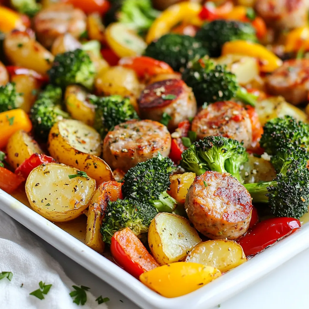 Satisfying Sheet Pan Sausage and Veggies Dinner