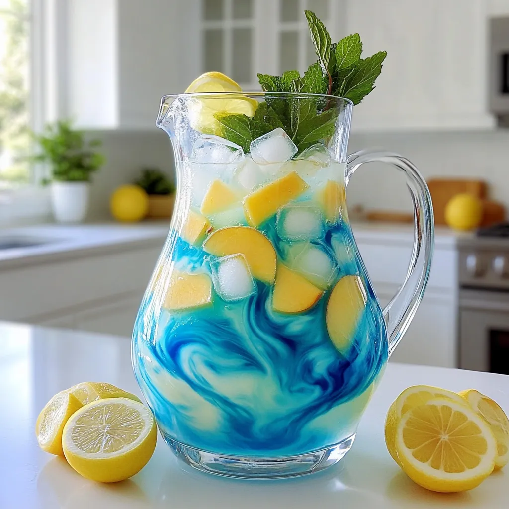 Butterfly Peach Lemonade Refreshing Summer Drink