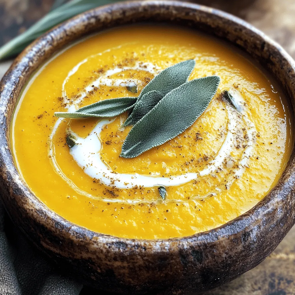 Butternut Squash Soup with Crispy Sage Delight