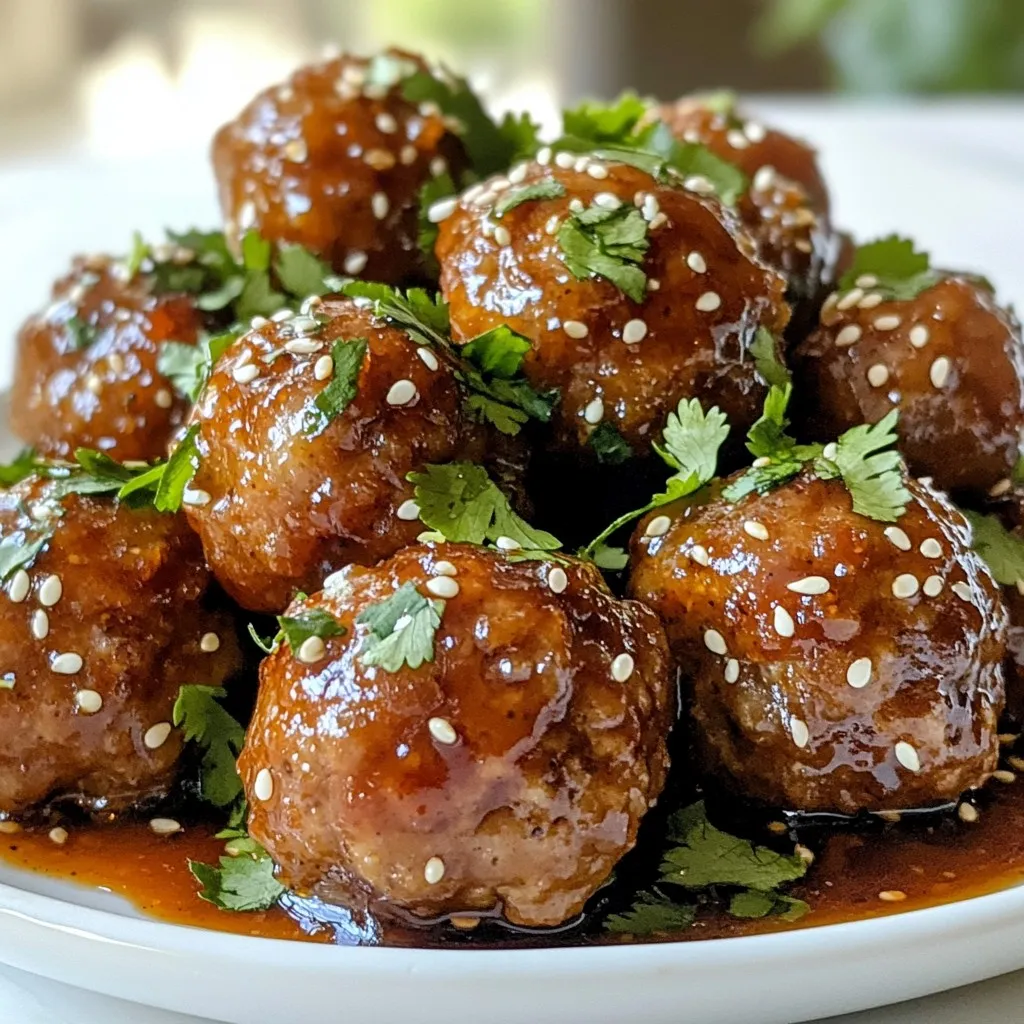 Korean BBQ Meatballs Juicy and Flavorful Dish