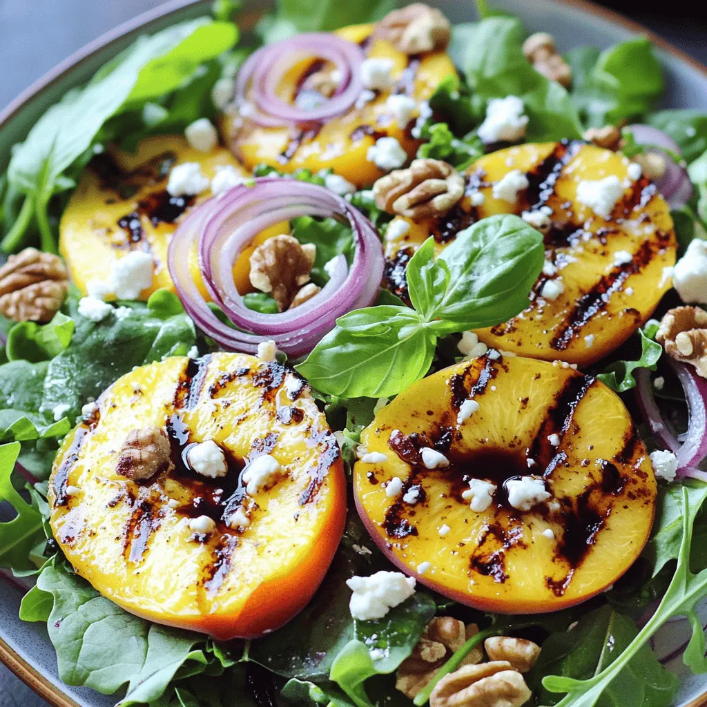 Grilled Peach Salad Fresh and Flavorful Delight