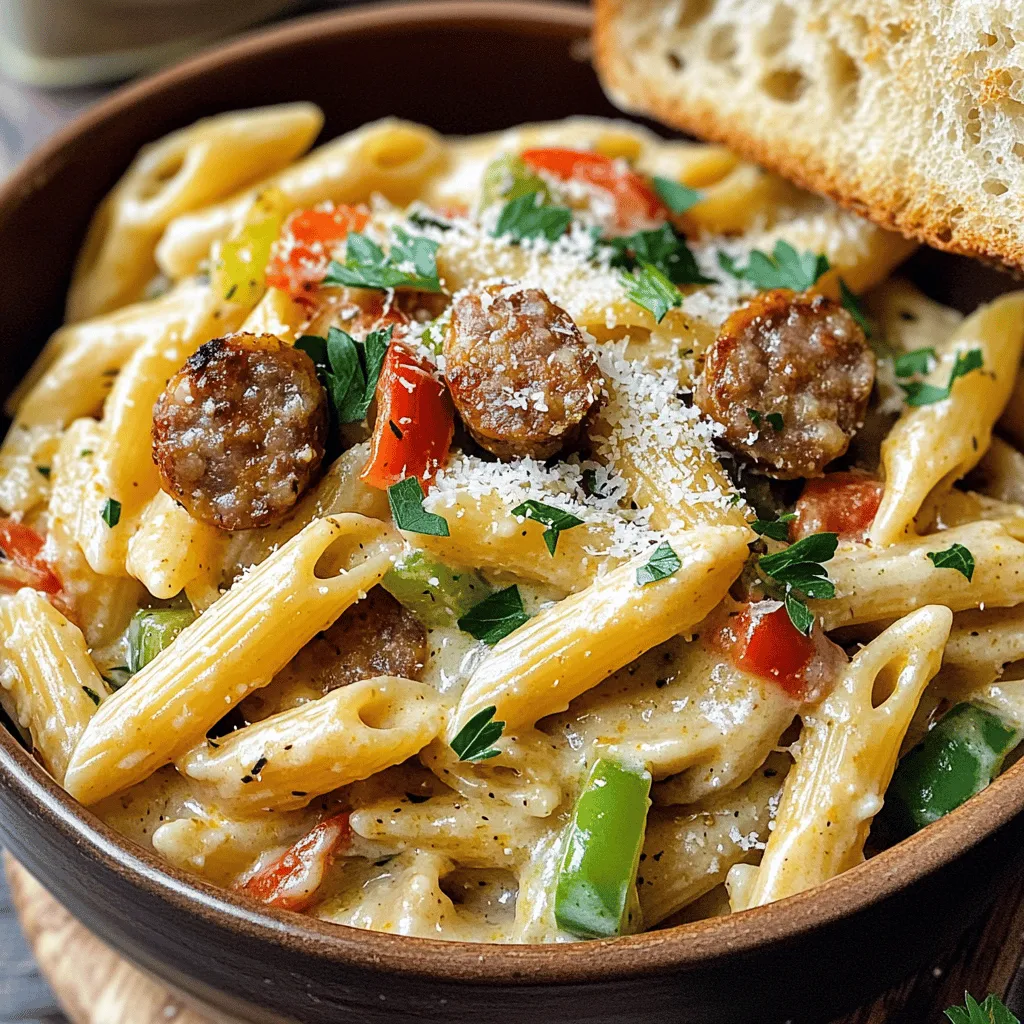 Creamy Cajun Sausage Pasta Flavorful and Easy Recipe