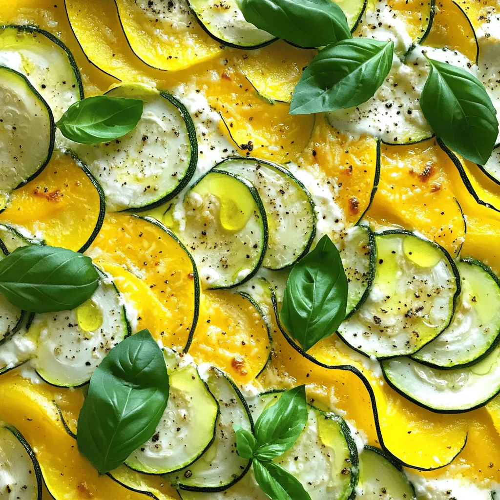 Layered Zucchini and Squash Bake Flavorful Dish