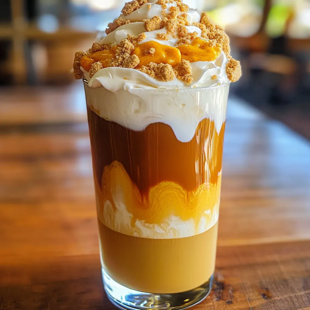 Pumpkin Cream Cold Brew Delicious Fall Coffee Drink