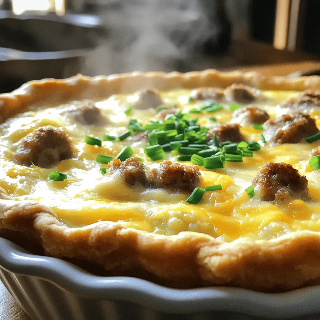 Easy Sausage Cheese Grits Quiche Flavorful Delight