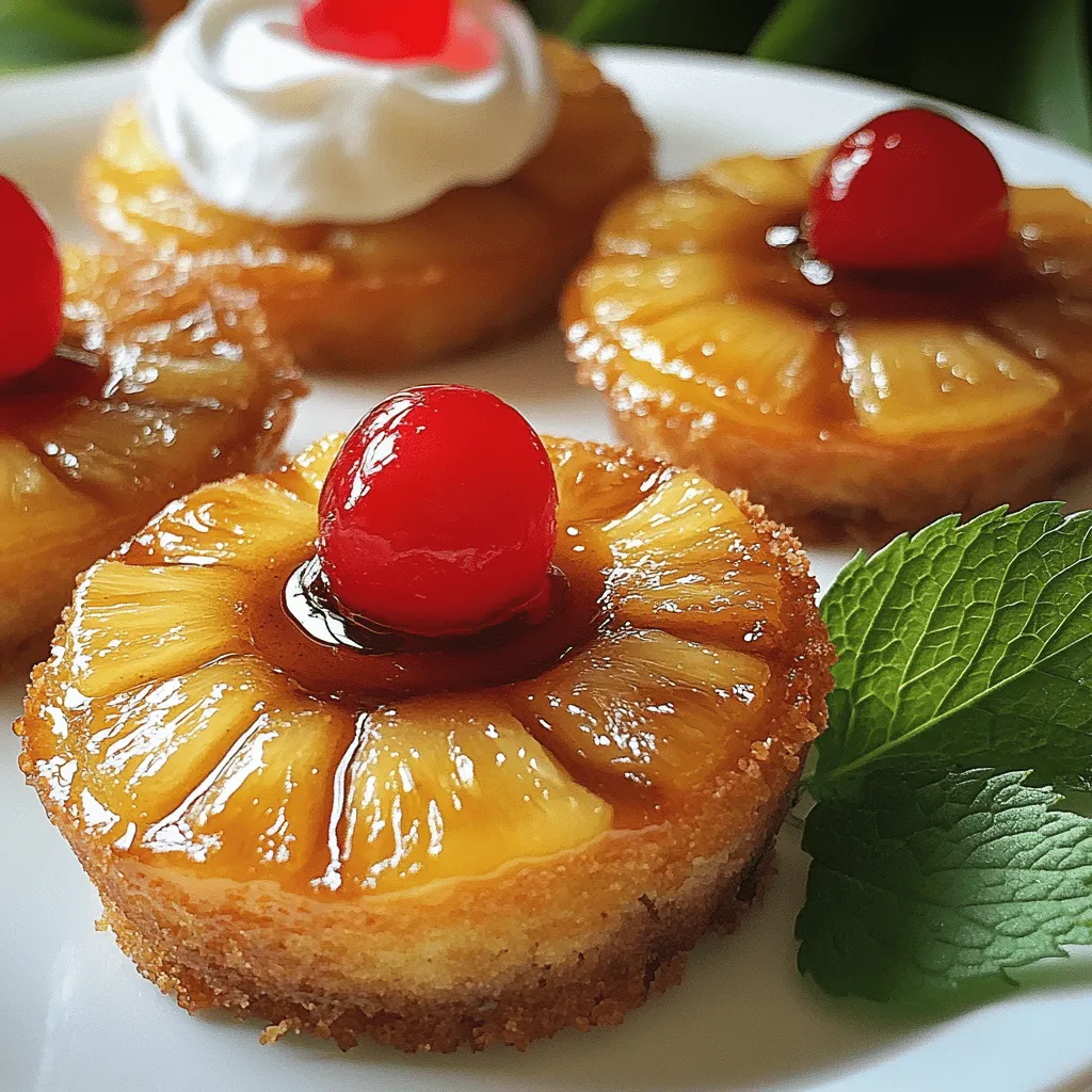 Mini Pineapple Upside-Down Cakes Delightfully Sweet Treat