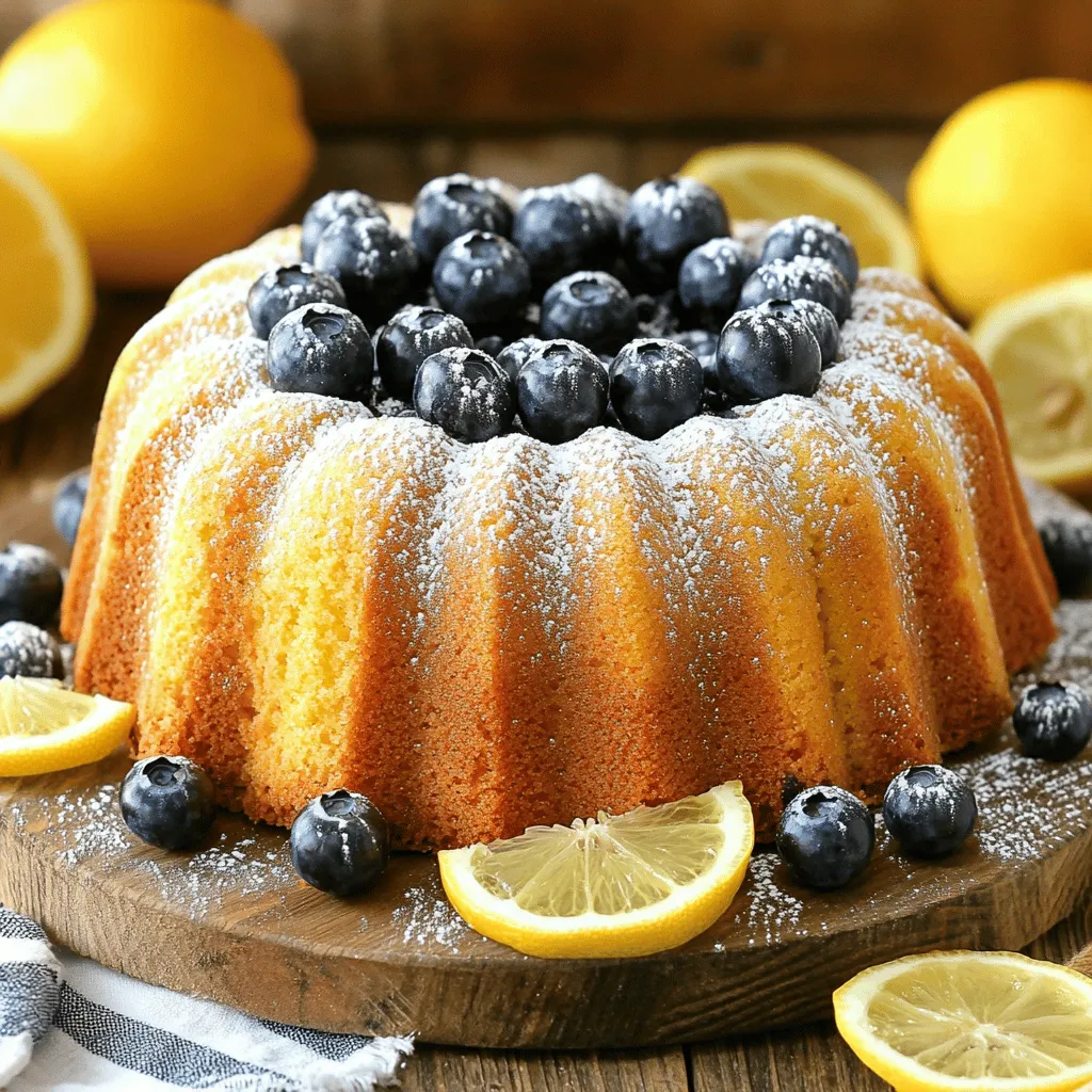 Lemon Blueberry Pound Cake Flavorful and Moist Recipe