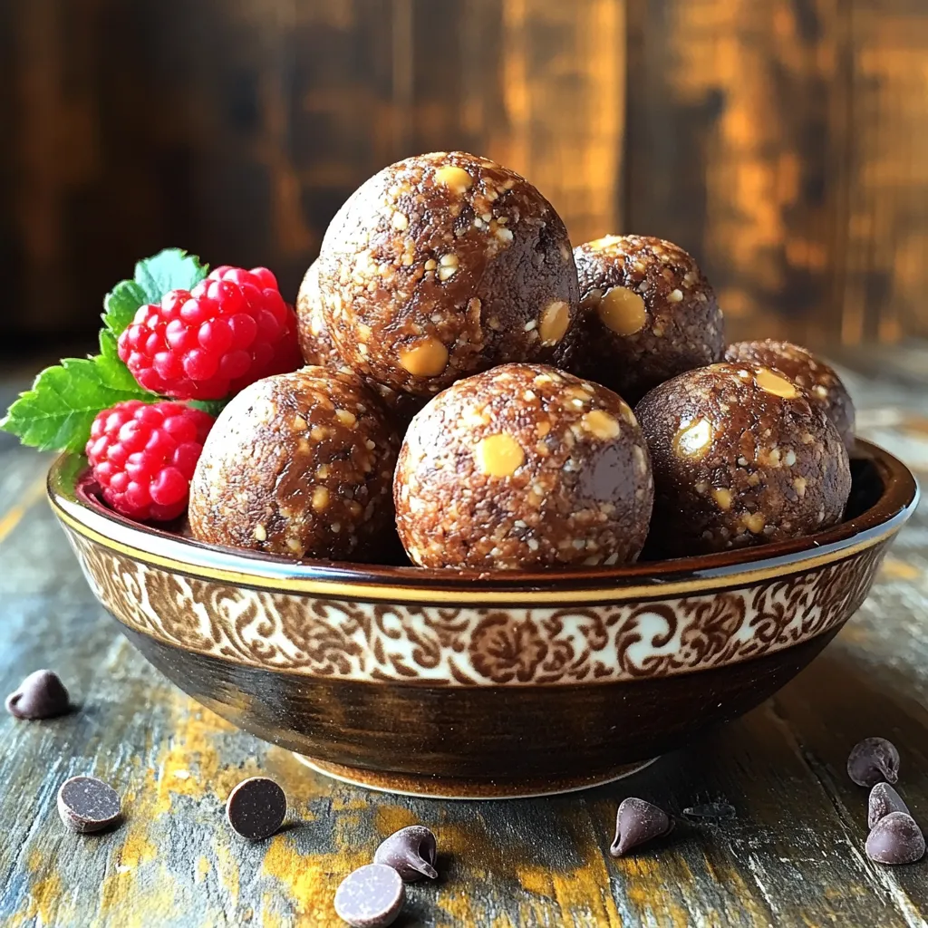 No-Bake Chocolate Peanut Butter Energy Balls Recipe