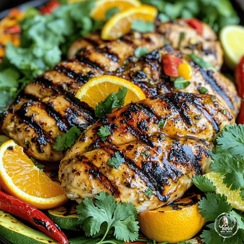 Grilled Key West Chicken with Citrus Marinade Delight