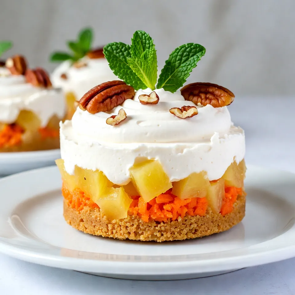 No-Bake Pineapple Carrot Cream Cake Delightful Treat