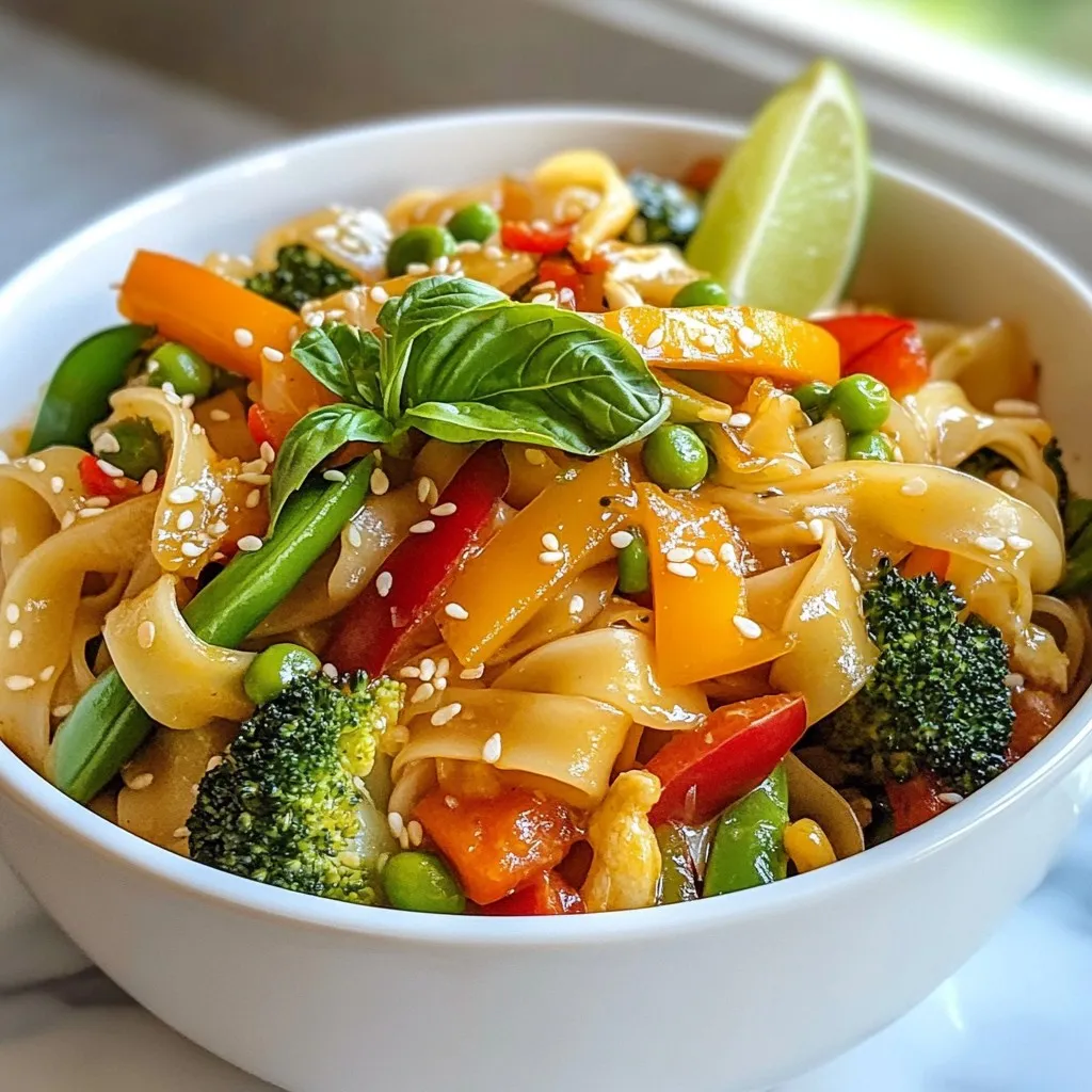 Thai Drunken Noodles Flavorful and Easy to Make