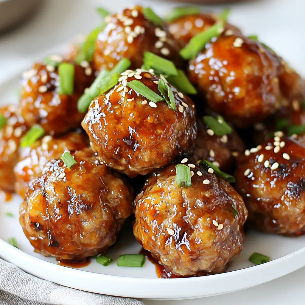 Sticky Korean BBQ Meatballs Savory and Simple Dish