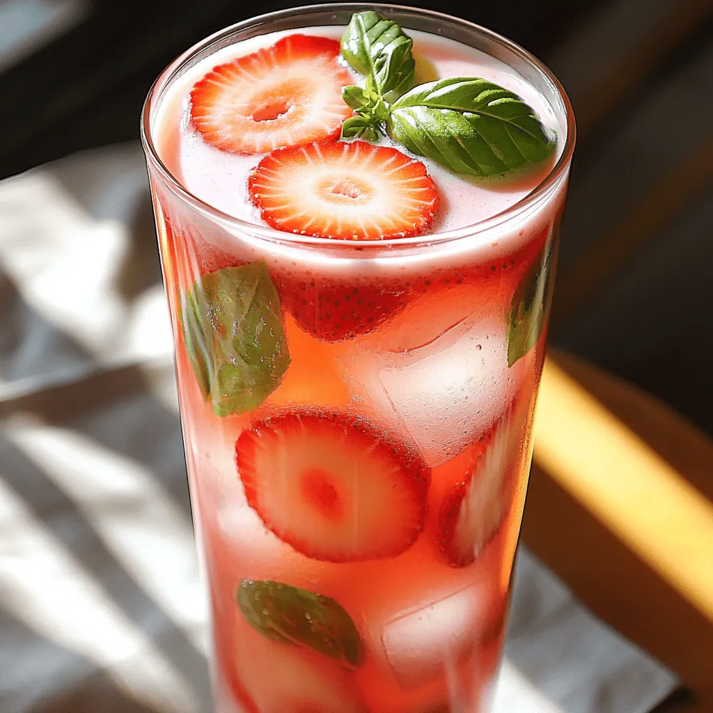 Strawberry Basil Milk Tea Refreshing and Flavorful Drink