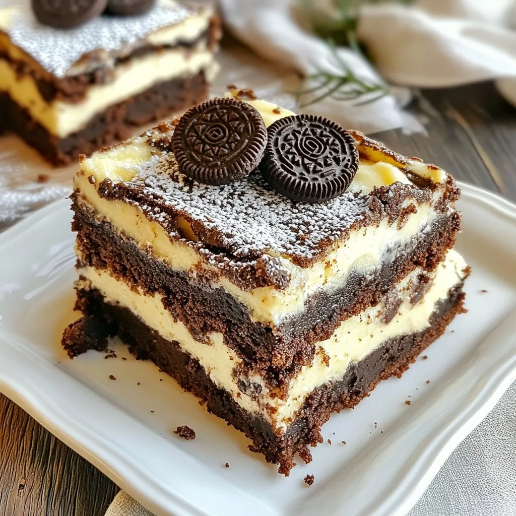 Oreo Cheesecake Brownies Irresistible Chocolate Treat