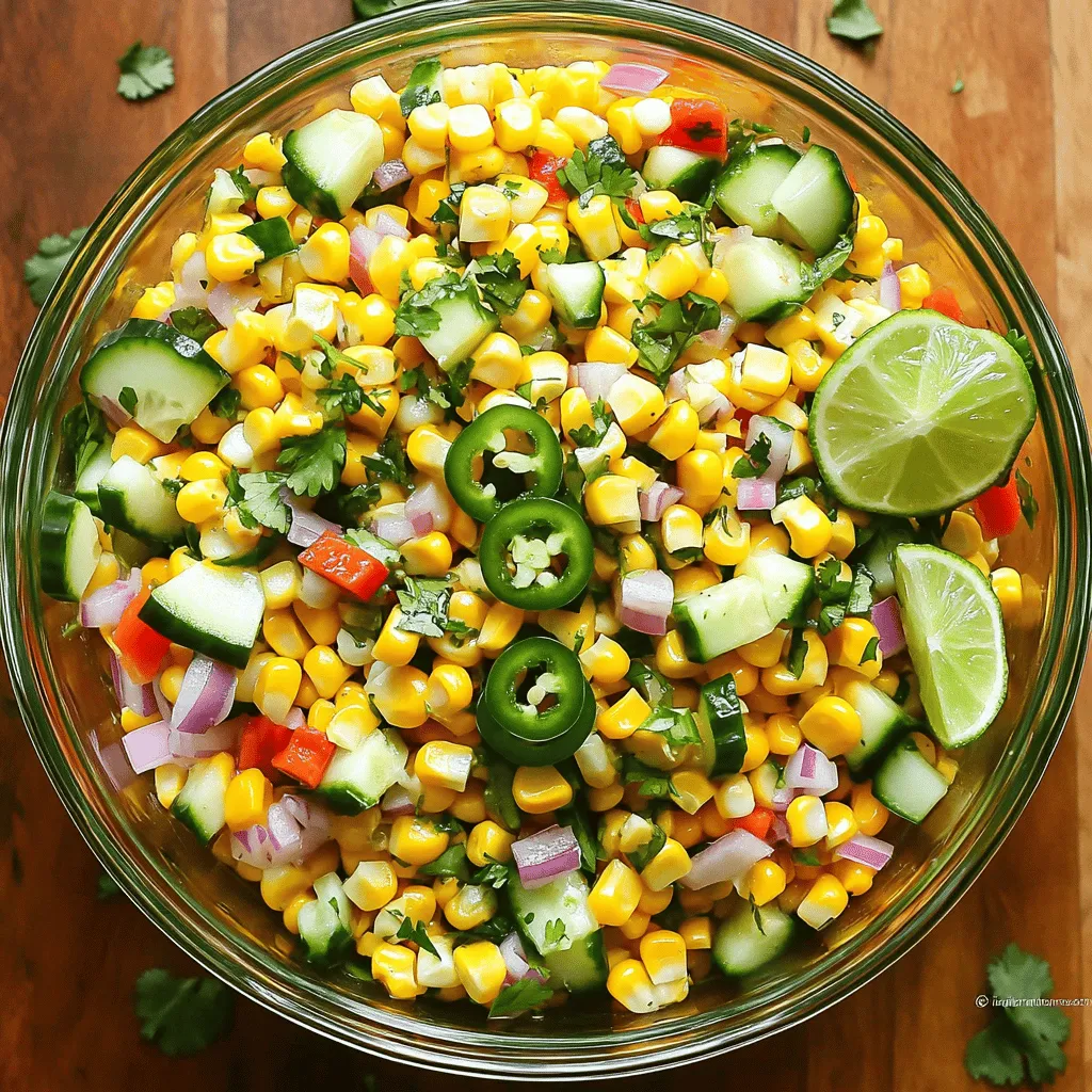 Zesty Corn Salad Flavorful and Easy to Make