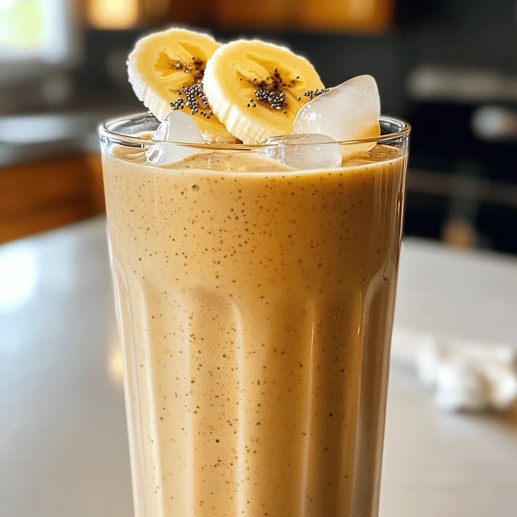 Almond Butter Date Smoothie Healthy and Creamy Drink