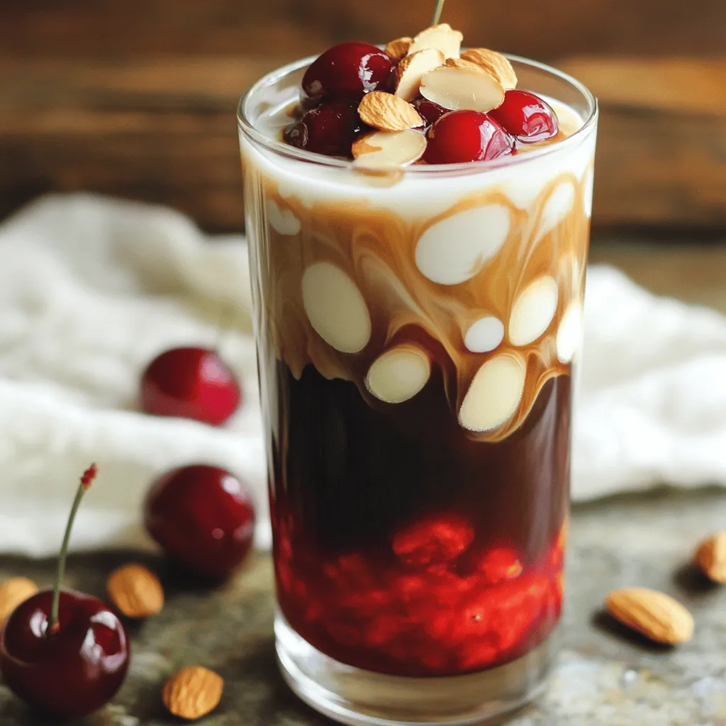 Cherry Almond Cold Brew Refreshing Coffee Experience