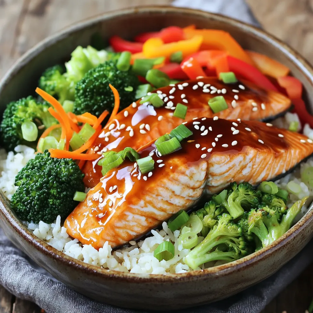 Air Fryer Teriyaki Salmon Bowls Flavorful and Easy Meal