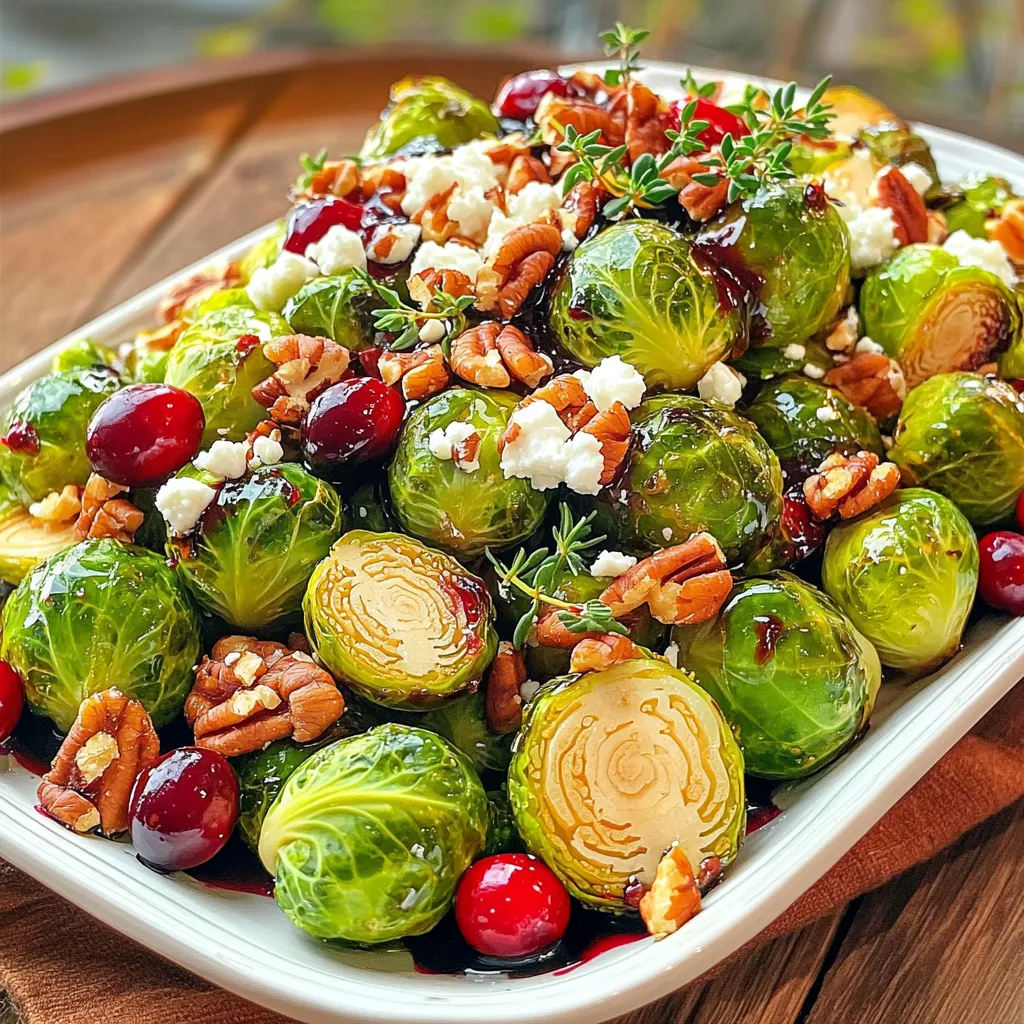 Harvest Brussels Sprouts with Cranberries Delightful Recipe