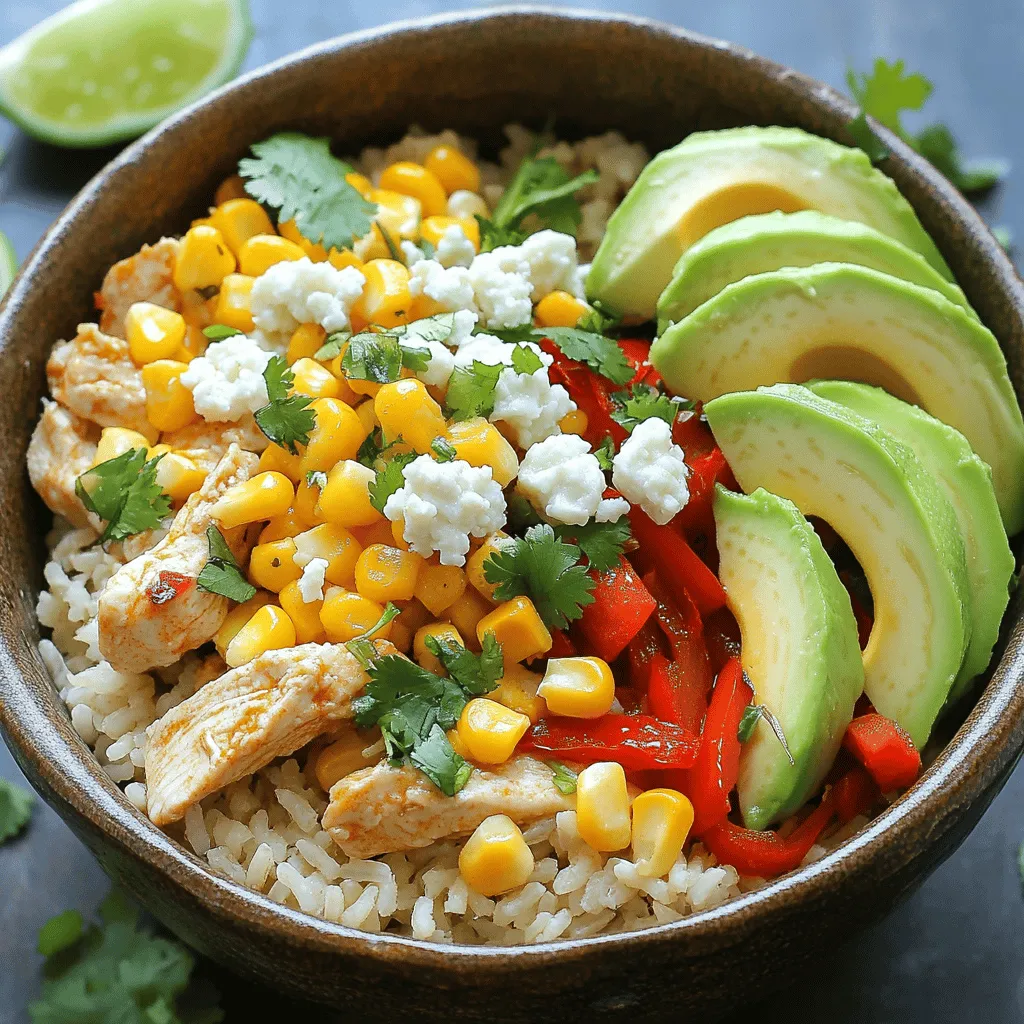 Street Corn Chicken Rice Bowl Flavorful Meal Idea