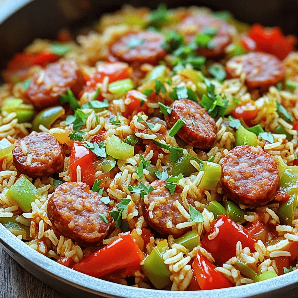 Cajun Sausage and Rice Skillet Flavorful One-Pan Meal