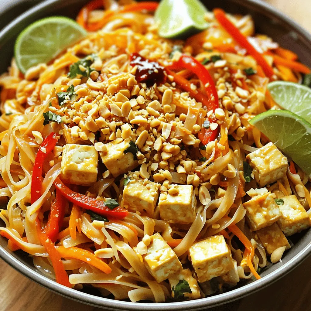 Vegan Pad Thai with Tofu Flavorful and Simple Meal