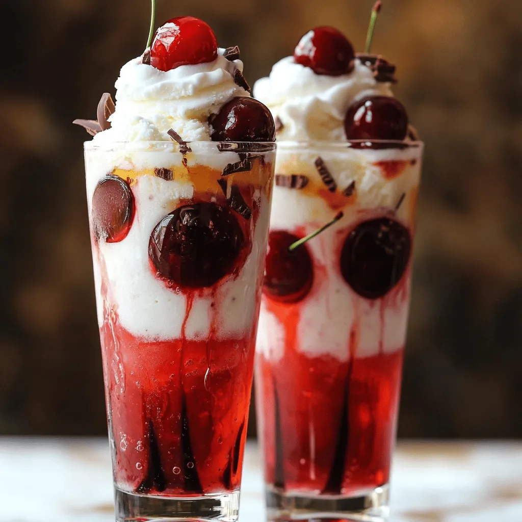 Cherry Vanilla Floats for Two Delightful and Fun Treat