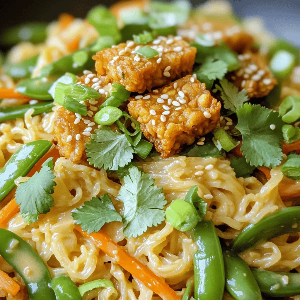 Minute Peanut Noodles with Crispy Tempeh Recipe