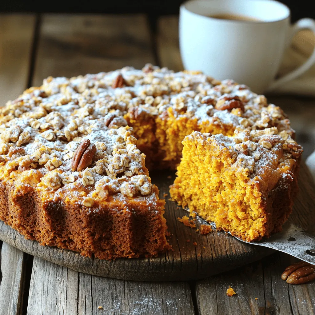 Pumpkin Streusel Coffee Cake Deliciously Irresistible Treat