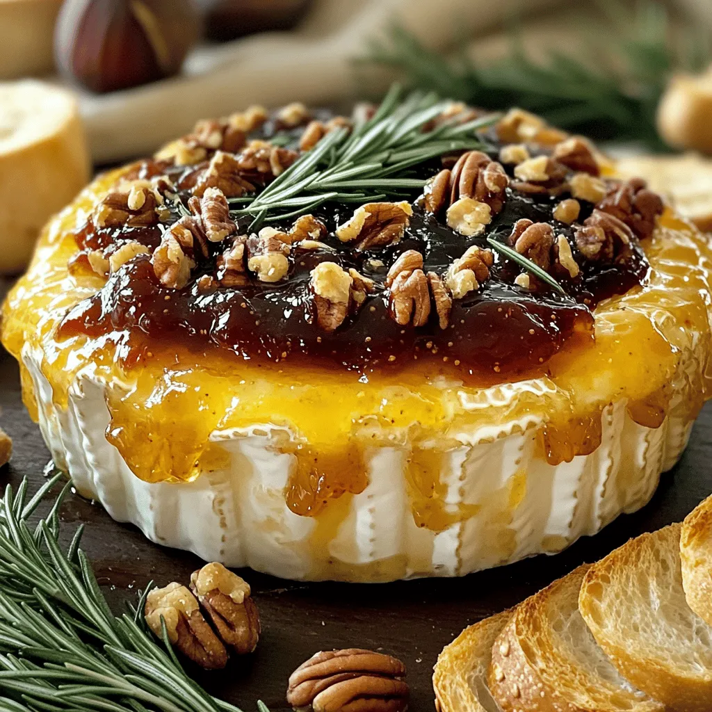 Irresistible Ingredient Baked Brie with Fig Jam Delight
