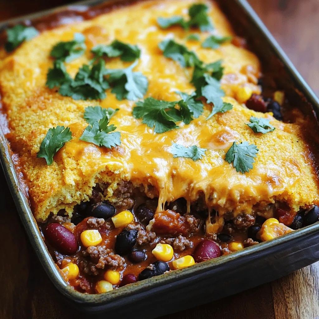 Savory Cowboy Casserole with Cornbread Delight