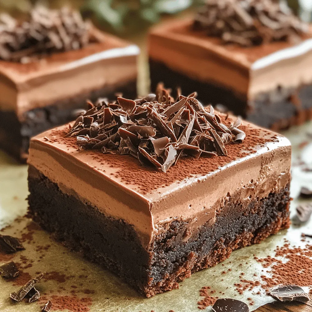 Chocolate Mousse Brownies Rich and Decadent Delight