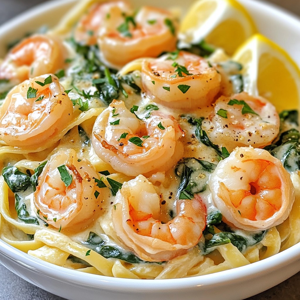 One-Pan Shrimp Fettuccine Alfredo Quick and Easy Meal