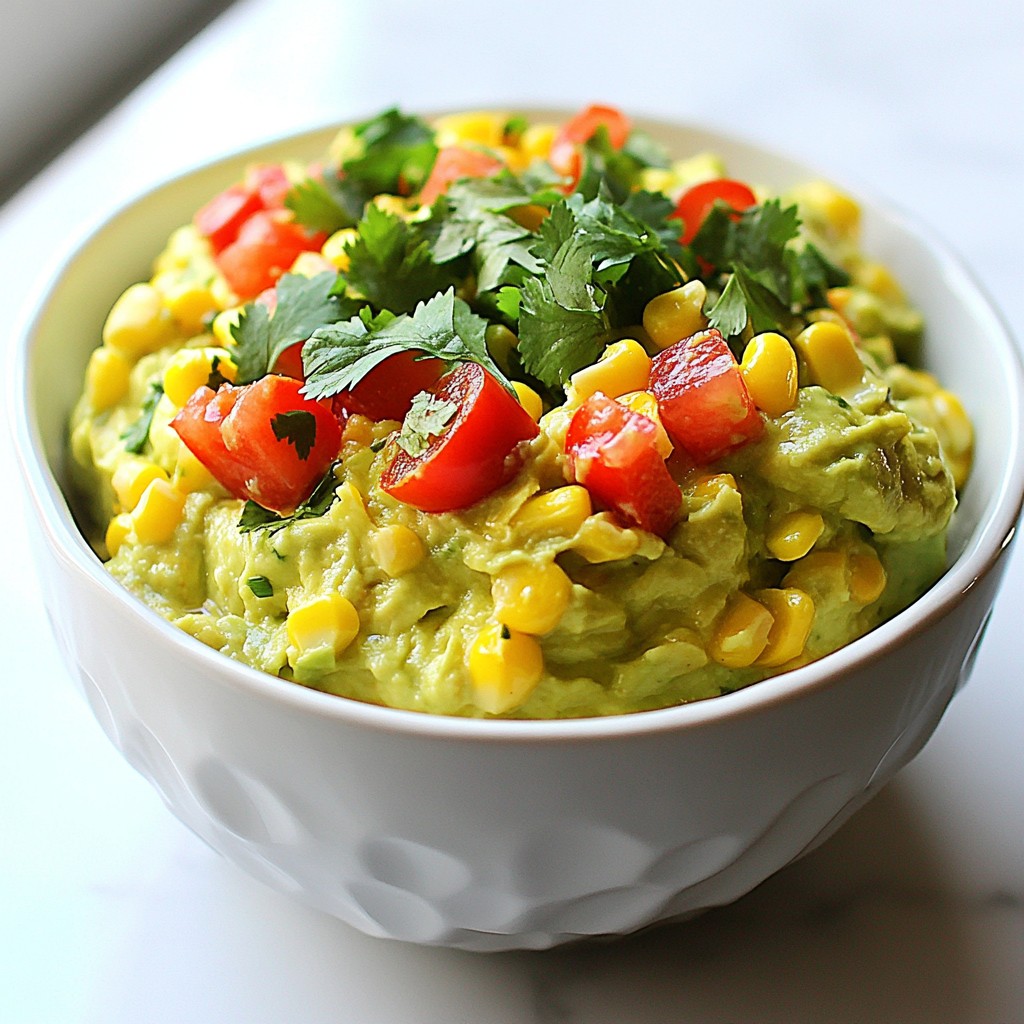 Spicy Tex-Mex Avocado and Corn Dip Delight