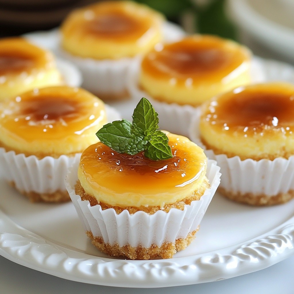 Mini Crème Brûlée Cheesecakes Delightful Sweet Treat