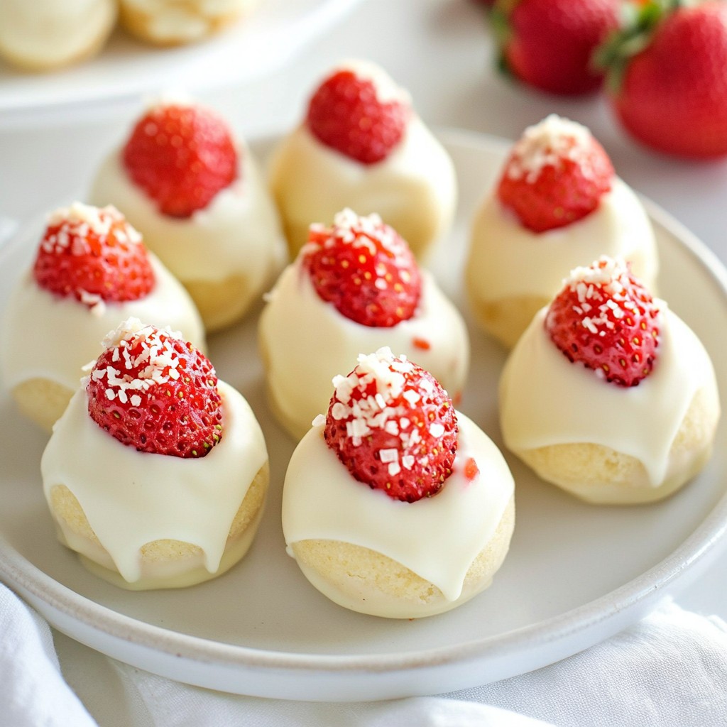 Strawberry Shortcake Truffles Delightful Dessert Treat