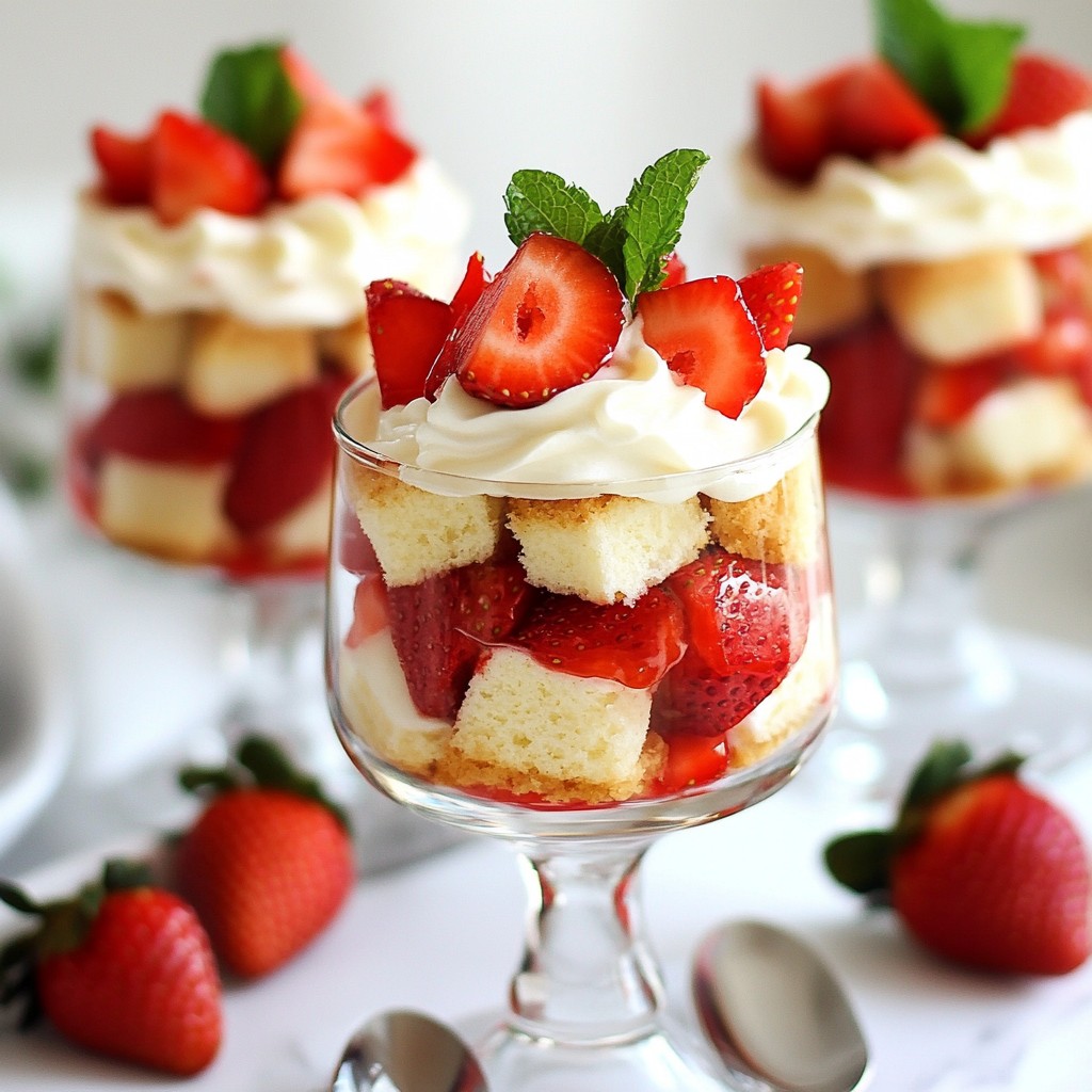 Mini Strawberry Shortcake Trifles Delightful Treat
