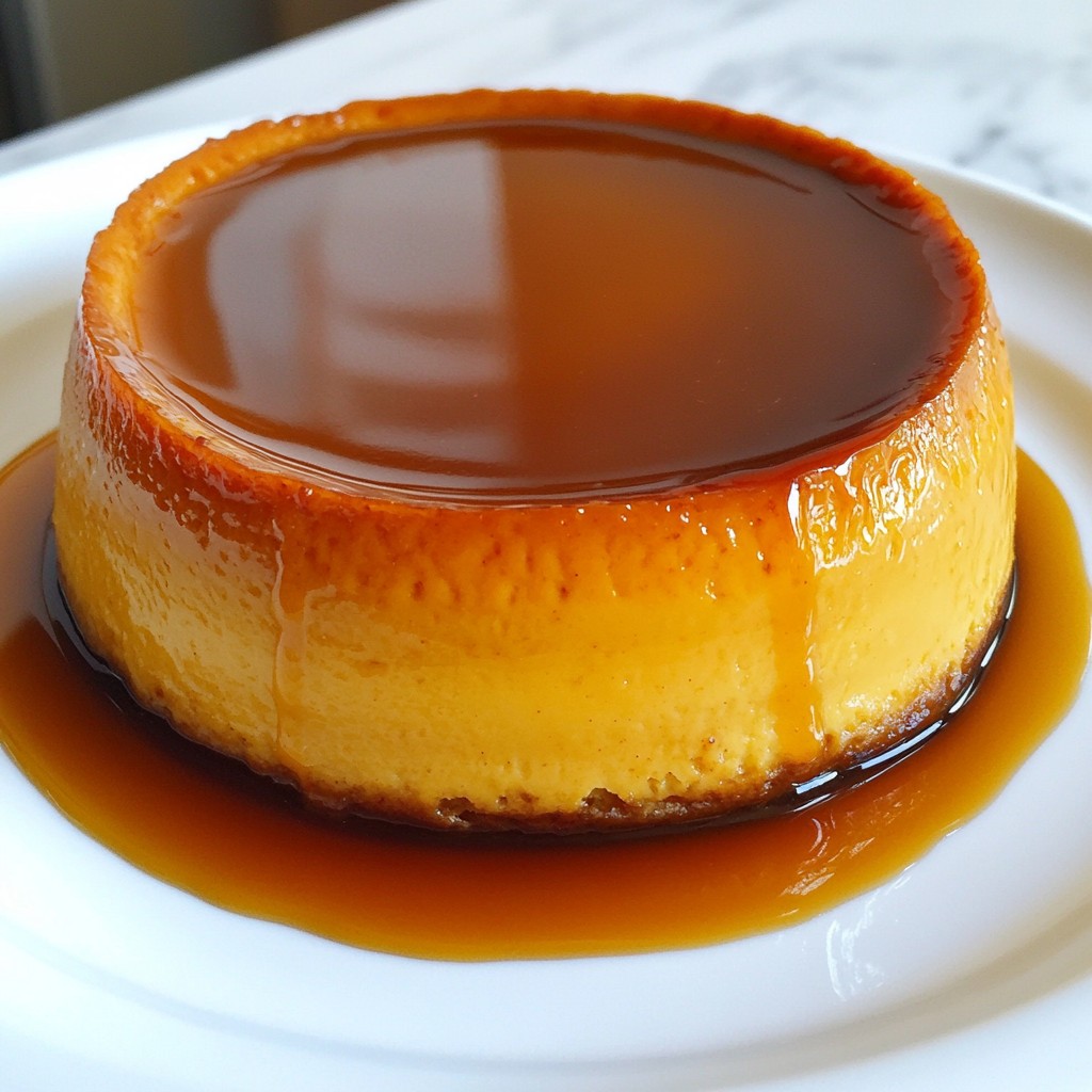 Rich Mexican Chocolate Flan with Caramel Sauce Delight