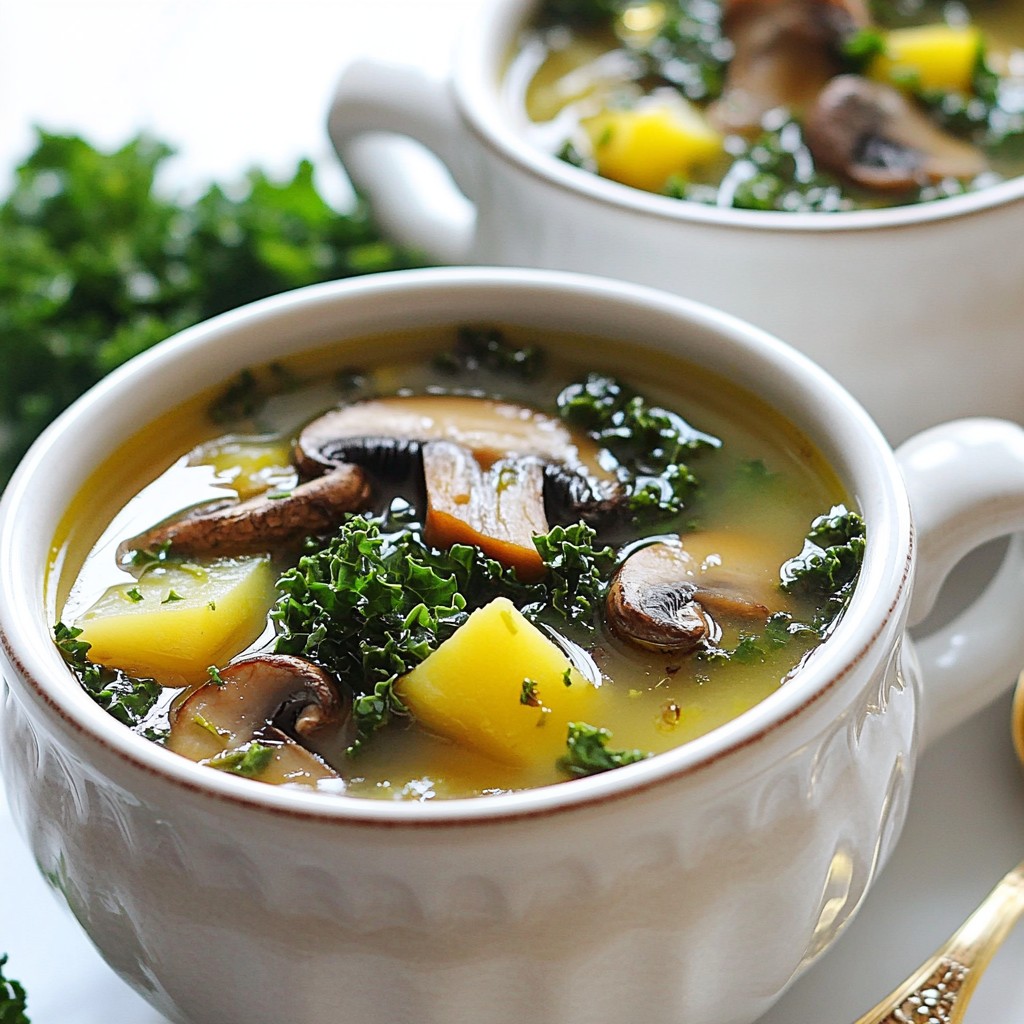 Wild Mushroom Kale Soup Flavorful and Nutritious Dish