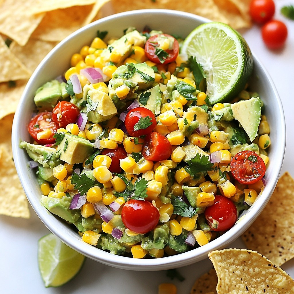 Zesty Mexican Corn and Avocado Dip Delight