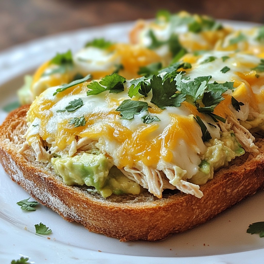 Chicken Avocado Melt Flavorful and Satisfying Sandwich