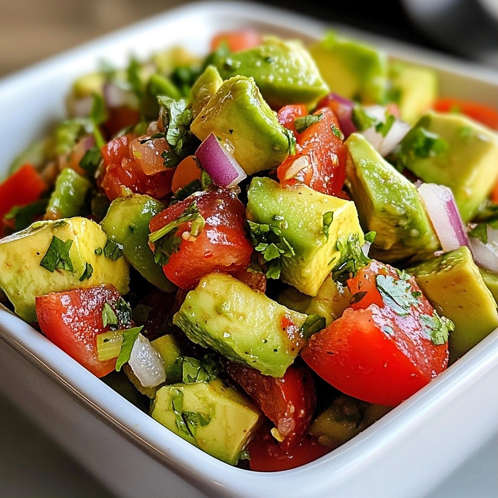Zesty Mexican Avocado and Tomato Pico de Gallo Recipe