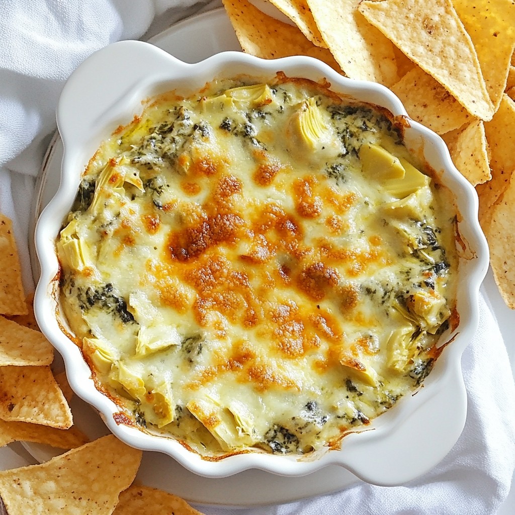 Cheesy Spinach Artichoke Dip Savory Flavor Delight