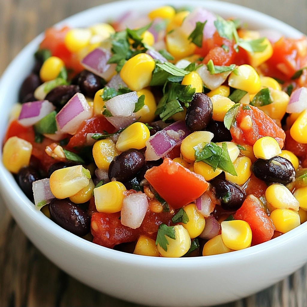 Zesty Mexican Bean and Corn Salsa Fresh and Flavorful