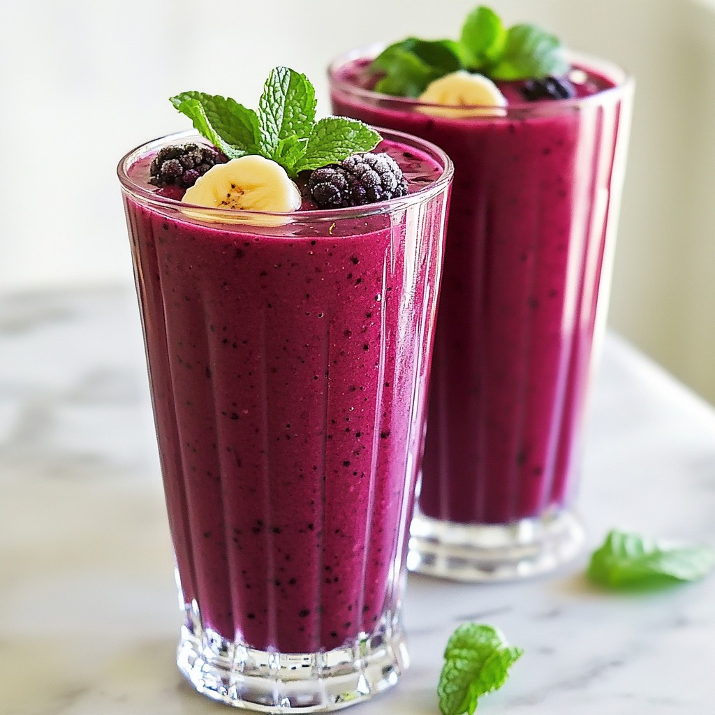 Winter Wonderland Berry Smoothie Delightful and Creamy